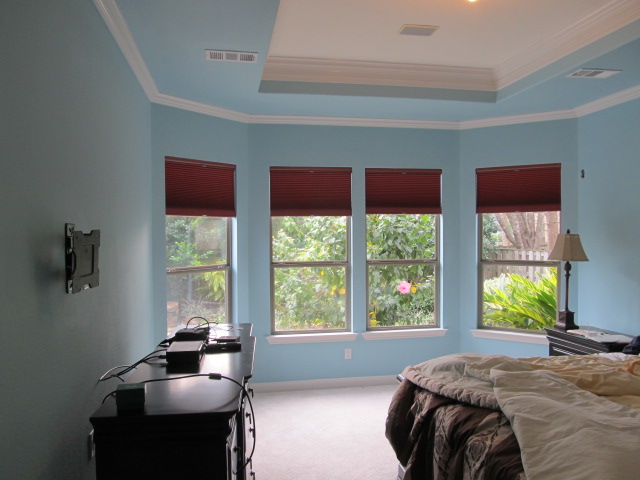 Blue Bedroom Interior Painting project photo in Houston Area, TX